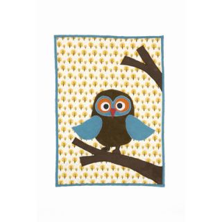 ferm LIVING Owl Quilted Cotton Blanket 8009