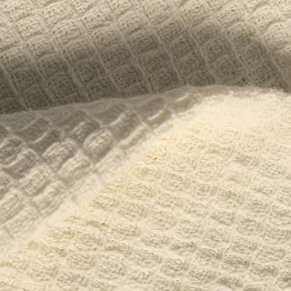 Lcm Home Fashions, Inc. All season Cotton Thermal Blanket Ivory Size Twin