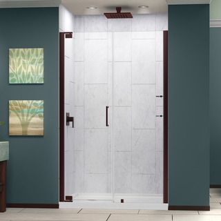 Dreamline Elegance 49.25   51.25 In. W X 72 In. H Frameless Pivot Shower Door