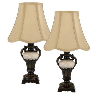 Cal Lighting Antique Bronze Accent Lamps (set Of 2)