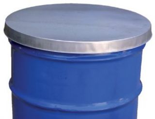Vestil DC 245 Open Head Galvanized Steel Drum Cover for use with 55 gallon Drum, 24 1/2" ID Drum And Pail Lids