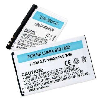 Empire quality replacement for Nokia BP 4W, Lumia 810, 822, RM 845, RM878, 1400mAh Cell Phones & Accessories