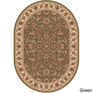 Rhythm 105370 Traditional Area Rug (5 3 X 7 3 Oval)