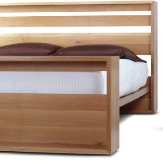 Skram Lineground Slat Bed L70 Size King, Finish Natural Rift White Oak