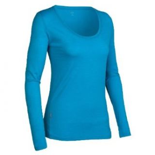 Icebreaker Women's Long Sleeve Tech Scoop Top, Medium, Black  Shirts  Sports & Outdoors