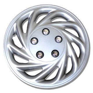 TuningPros WSC 868S15 Hubcaps Wheel Skin Cover 15 Inches Silver Set of 4 Automotive
