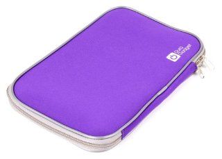 DURAGADGET Purple "Travel" Water Resistant & Shock Absorbent Neoprene Case With Dual Zips For Acer AC710 C7 Chromebook (Gloss Grey) (11.6 inch, Intel Celeron 847 1.1GHz, 320GB HDD, Integrated Graphics, Chrome OS) And Acer Aspire V5 171 323a4G