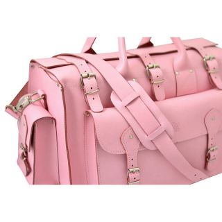 Grafea Pink Voyage Leather Holdall   Pink      Womens Accessories