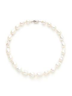 White Freshwater Baroque Pearl Strand Necklace by Tara Pearls