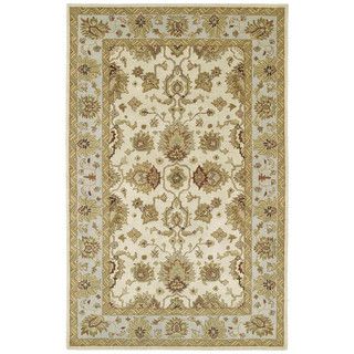Hand tufted Anabelle Ivory Wool Area Rug (4 X 6)