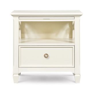 Magnussen Home Furnishings Cameron 1 drawer Open Nightstand White Size Twin