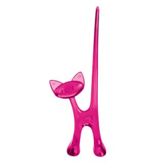 Koziol Miaou the Cat Jewelry Stand 52635 Color Transparent Pink