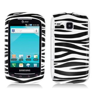 ZEBRA Design Hard Plastic Protector Case Cover For Samsung DoubleTime i857 (AT&T) Cell Phones & Accessories