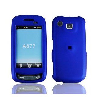 For Samsung Impression A877 Accessory   Blue Hard Case Proctor Cover Cell Phones & Accessories