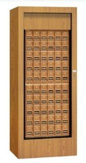 Rotary Mail Center for USPS Access Color Oak   Wall Mounted Mailboxes  