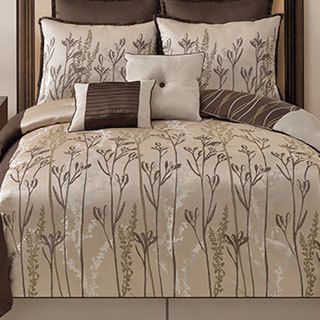 Victoria Classics Norwood 8 piece Comforter Set Brown Size King