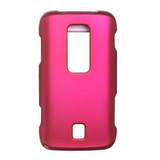 Luxmo CRHUM860HP Unique Durable Rubberized Crystal Case for Huawei M860   Retail Packaging   Hot Pink Cell Phones & Accessories
