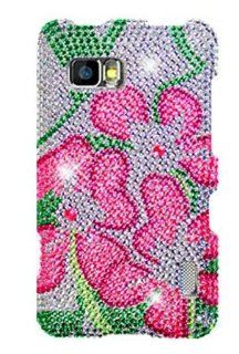 Full Diamond Graphic Case for LG LS860 Cayenne   Green Lily (Package include a HandHelditems Sketch Stylus Pen) Cell Phones & Accessories