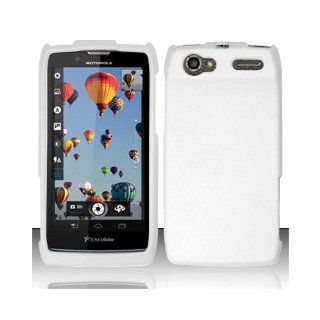 White Hard Cover Case for Motorola Electrify 2 XT881 Cell Phones & Accessories