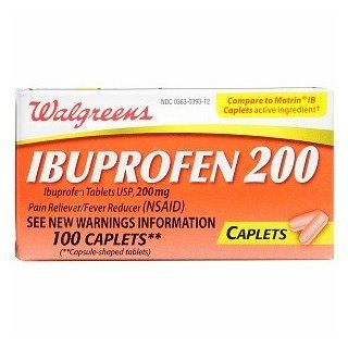  Ibuprofen 200 mg Caplets, 100 ea Health & Personal Care