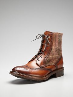 Leather Wingtip Ankle Boots by Antonio Maurizi