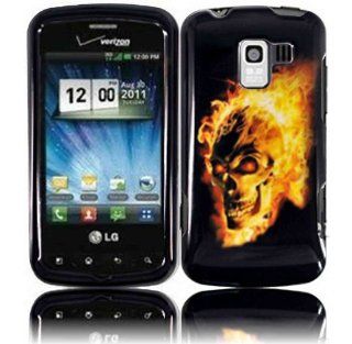 Fire Skull Cell Phone Snap on Cover Faceplate / Executive Protector Case Cell Phones & Accessories