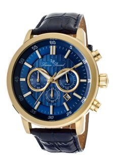 Lucien Piccard 12011 YG 03  Watches,Mens Monte Viso Chronograph Blue Dial Blue Genuine Leather, Chronograph Lucien Piccard Quartz Watches