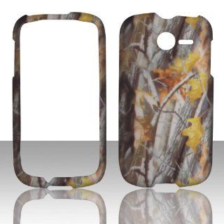 2D Camo Branches Huawei Ascend Y M866 TracFone , U.S.Cellular Case Cover Hard Phone Case Snap on Cover Rubberized Touch Faceplates Cell Phones & Accessories