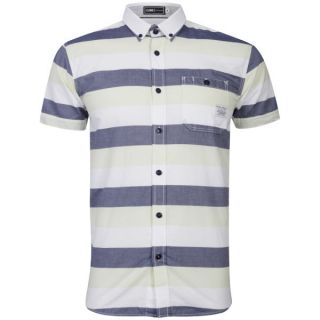 Jack & Jones Mens Bobo Shirt   Federal Blue/Optical White      Mens Clothing