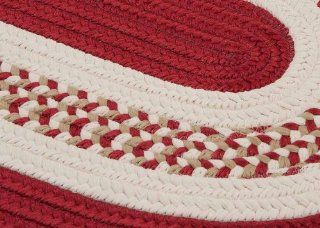 Shop Braided Area Rug 8ft. x 8ft. Round Red Childrens/Nursery Carpet at the  Home Dcor Store