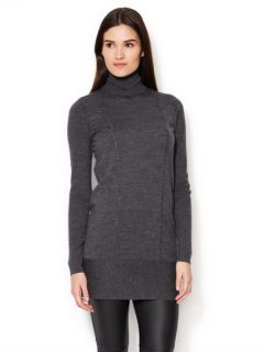 Knit Wool Turtleneck Tunic by Magaschoni