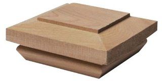 Woodway Products 870.3141 6 by 6 Inch Mahogany Flat Top Post Cap, 8 Pack, Mahogany   Decking Caps  