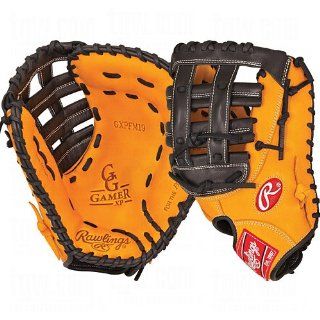 Rawlings Gold Glove Gamer XP Baseball Mitts (Black/Orange), Left Hand, 13 Inch  First Basemans Mitts  Sports & Outdoors