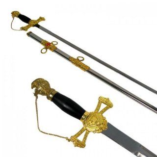 BladesUSA HK 893G Medieval Sword 33.75 Inch Overall  Martial Arts Swords  Sports & Outdoors