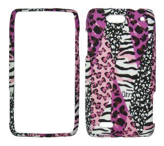 Leopard and Zebra Faceplate Protector Hard Case for Motorola Droid 4xt894 Cell Phones & Accessories