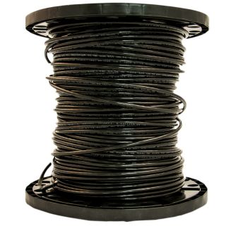 Southwire 500 ft 6 AWG Stranded Black Copper THHN Wire (By the Roll)