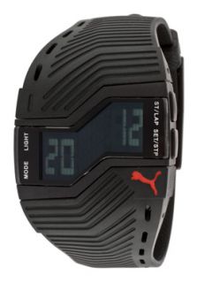 Puma PU910761002  Watches,Mens Dont Run Out Of Steam Digital Multi Function Black Dial Black Rubber, Casual Puma Quartz Watches