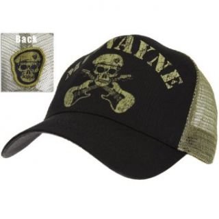 Mudvayne   Mens Mudvayne   Skull And Guitars Logo Trucker Cap Black Clothing