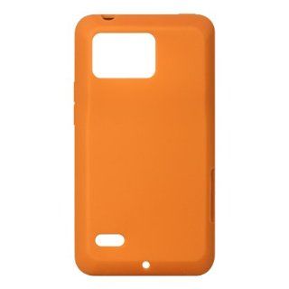 Motorola XT875 Droid Bionic / Targa (NEW) Gel Skin Case   Orange Cell Phones & Accessories