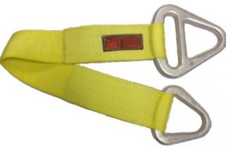 Stren Flex TCA1 904 3 Type 1 Nylon Triangle Choker Web Sling with Aluminum End Fitting, 1 Ply, 6400 lbs Vertical Load Capacity, 3' Length x 4" Width, Yellow Industrial Web Slings