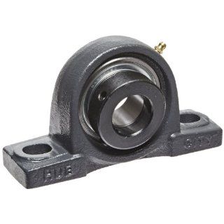Hub City PB221URX1 1/4 Pillow Block Mounted Bearing, Normal Duty, High Shaft Height, Relube, Eccentric Locking Collar, Narrow Inner Race, Cast Iron Housing, 1 1/4" Bore, 2.14" Length Through Bore, 1.875" Base To Height Industrial & Scie