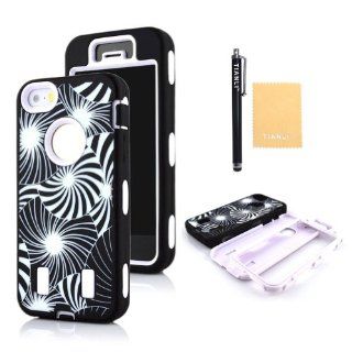TIANLI(TM) Beautiful Fireworks Series Hybrid Case for Iphone 5 5S+[Screen Protector]+[Free Stylus]+[Cleaning Cloth] White A1 Cell Phones & Accessories