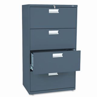 HON 600 Series 4 Drawer  File 674L Finish Charcoal