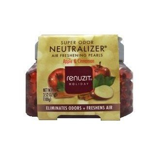 Renuzit Holiday Super Odor Neutralizer Air Freshening Pearls, Apple & Cinnamon, 3.52 Oz   Air Freshener Supplies