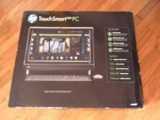 HP Black 20" TouchSmart 300 1223 All In One Desktop PC with AMD Athlon II X2 240e Processor & Windows 7 Home Premium  Desktop Computers  Computers & Accessories