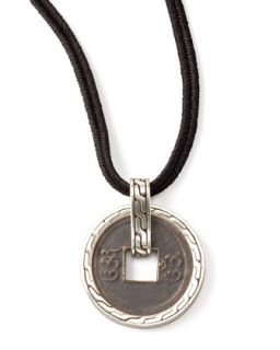 Mens Ancient Coin Cord Necklace   John Hardy