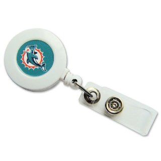 Miami Dolphins Retractable Badge Reel Id Ticket Clip Miami Dolphins Retractable Badge Reel Id Ticke  Sports Fan Watches  Sports & Outdoors