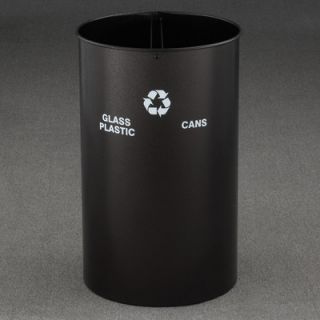 Glaro, Inc. RecyclePro Dual Stream Open Top Recycling Receptacle RO 21829 CV 