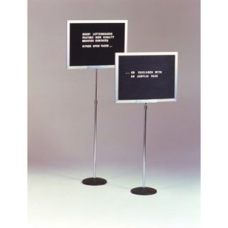 Ghent 18H x 24W Single Pedestal Letterboard PDxB Design Enclosed