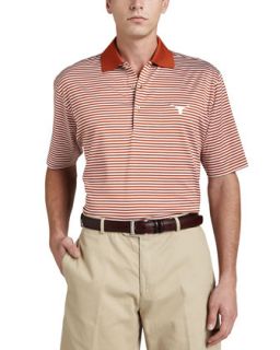 Mens University of Texas Longhorn Gameday Polo College Shirt, Striped   Peter